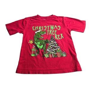 Holiday Time Christmas Dinosaur shirt S6/7
